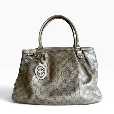 Vintage Gucci Metallic Guccissima Sukey Shoulder Bag