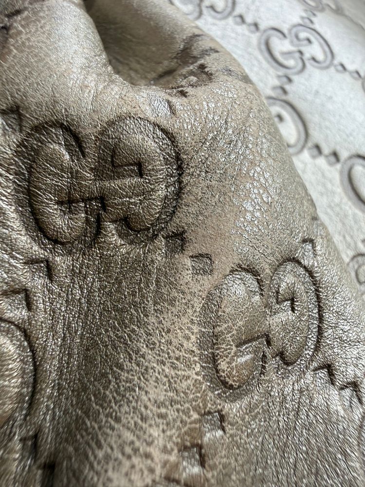 Vintage Gucci Metallic Guccissima Sukey Shoulder Bag image 23