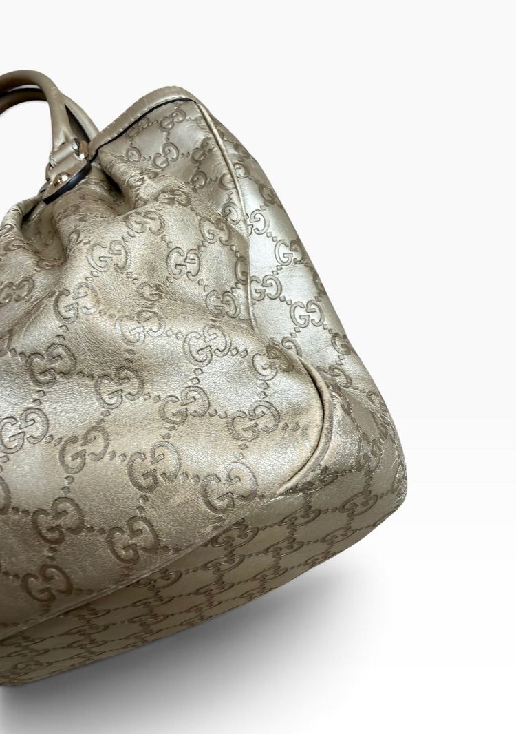 Vintage Gucci Metallic Guccissima Sukey Shoulder Bag image 3