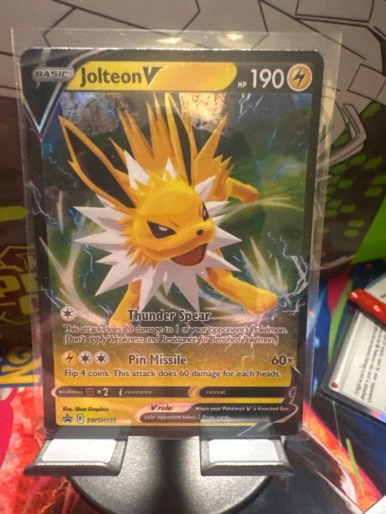 Pokemon Jolteon V black star promo swsh151 Trading Card Year 2021 product image