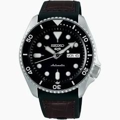 Seiko 5 sports limited edition, Silver case Black Dial Wristwatch
