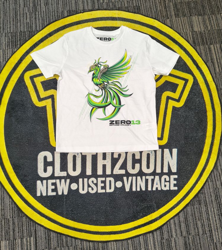 Zero13 Kids Phoenix T shirt, White or Black. Brand new