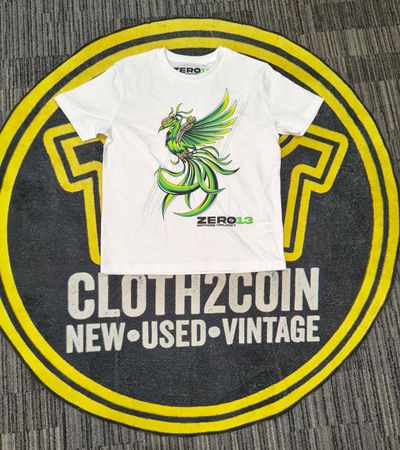 Zero13 Kids Phoenix T shirt, White or Black. Brand new