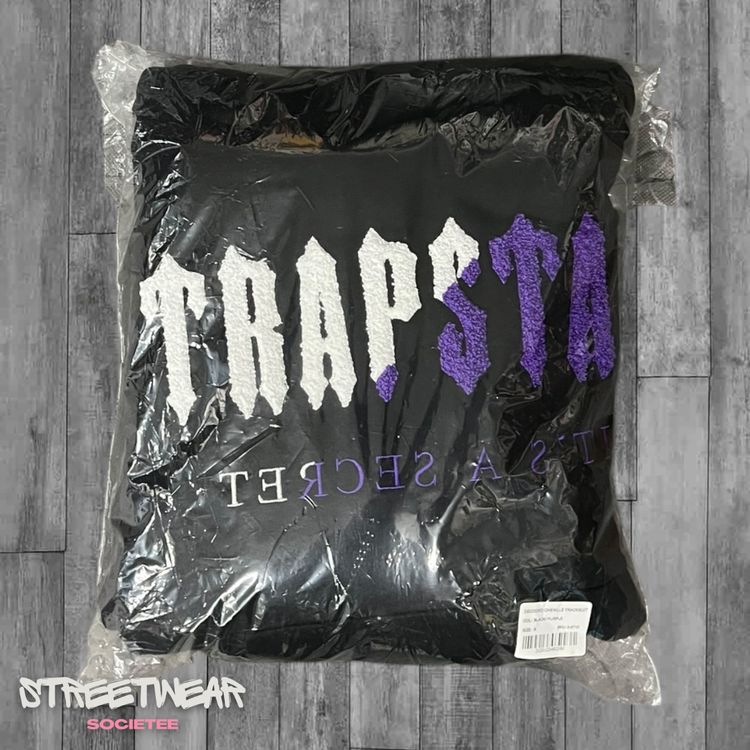 Trapstar Chenille Decoded Tracksuit Black/Purple 3