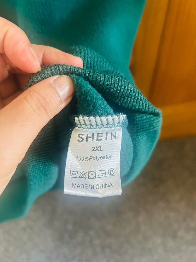 Shein Teal Hoodie image 2