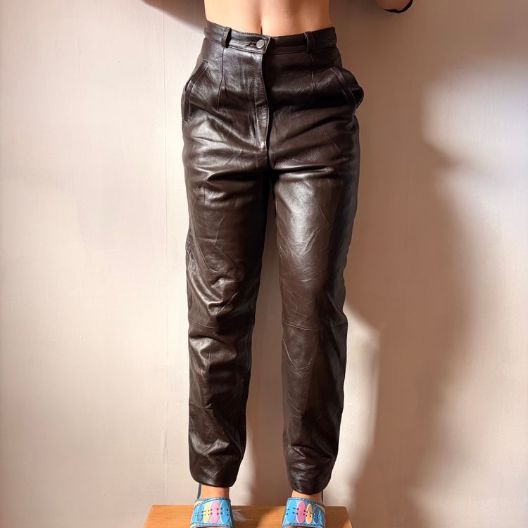 2000s Julian K Genuine Leather Skinny Pants/ Leggings  image 4