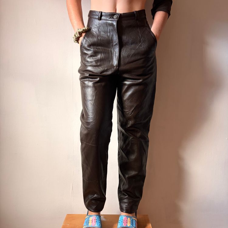 2000s Julian K Genuine Leather Skinny Pants/ Leggings  image 1