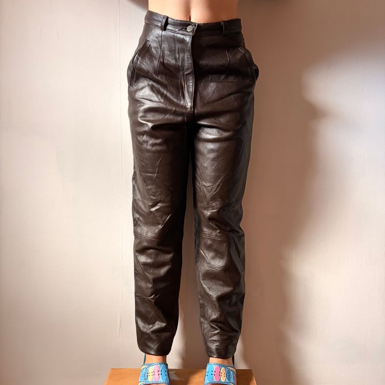 2000s Julian K Genuine Leather Skinny Pants/ Leggings  image 2