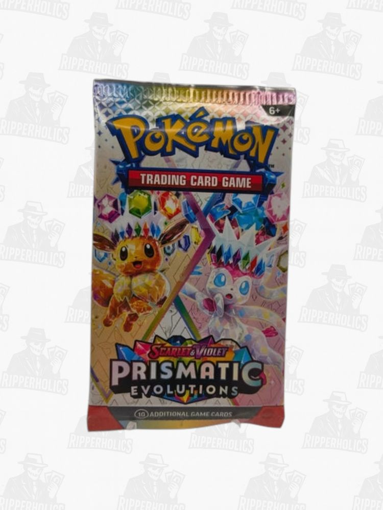 Prismatic Evolutions Booster Pack - ripped on stream
