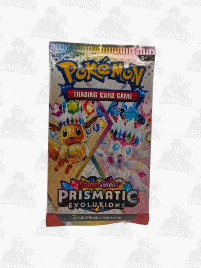 Prismatic Evolutions Booster Pack - ripped on stream