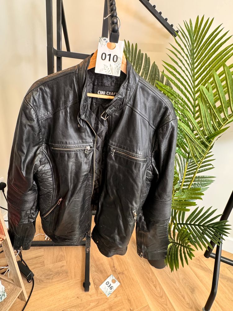 CUR CRAFT black leather jacket