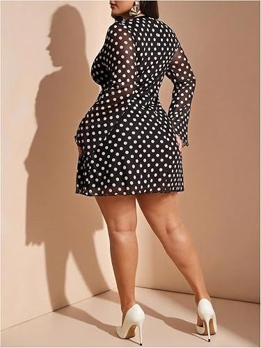 Black Polka Dot Dress image 4