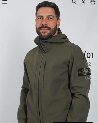 Stone Island khaki shell jacket