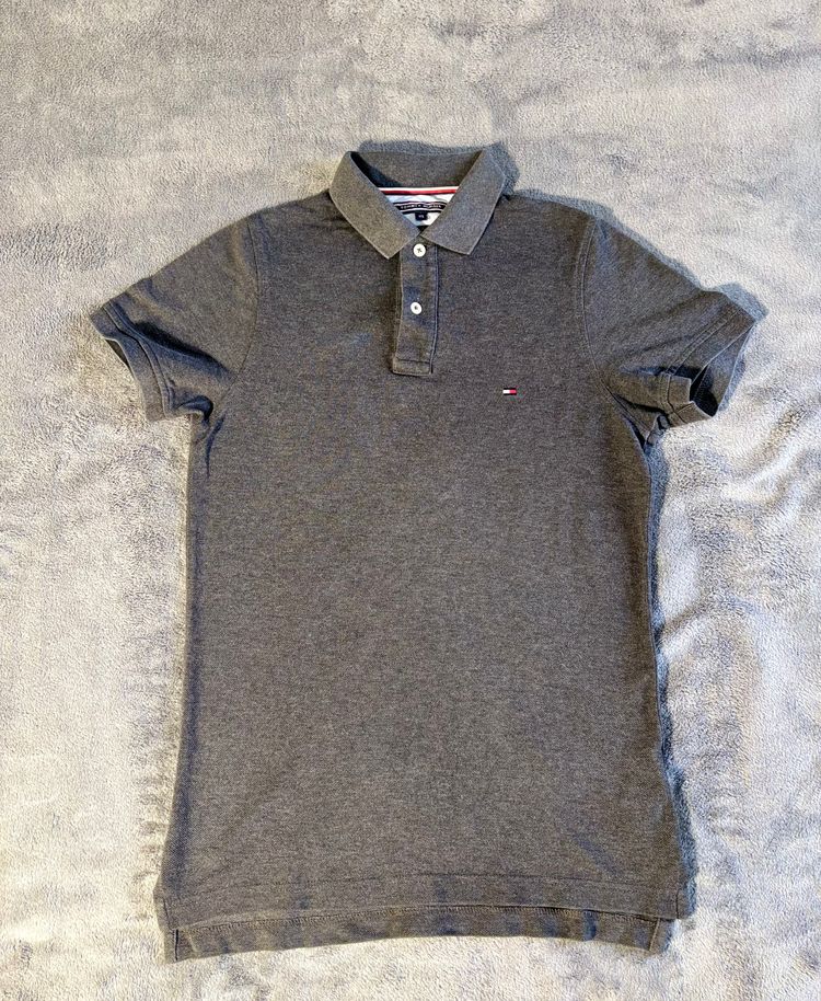 Tommy Hilfiger Grey Polo Shirt image 1