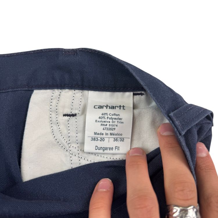 Carhartt Wide Leg Workwear Trousers Navy imagen 9