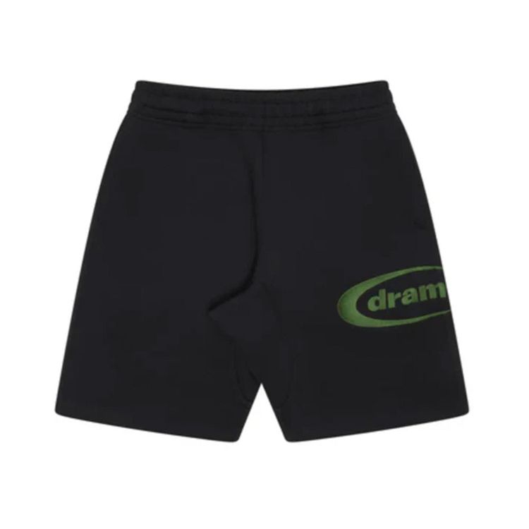 Drama Call Black Army Green Oval Shorts