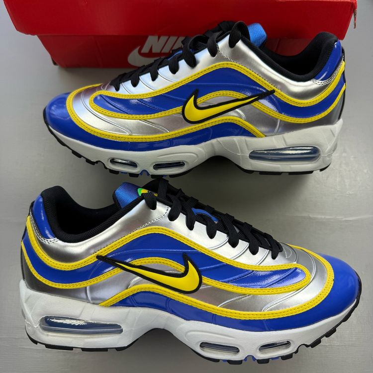 Immagine di Nike Air Max Joga Bonito R9 Size UK 9 Metallic Silver Men's Trainers IX8646-001 7