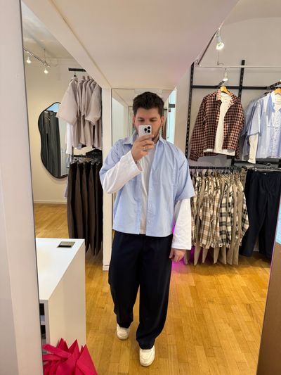 Camicia SESTOSENSO a righe crop