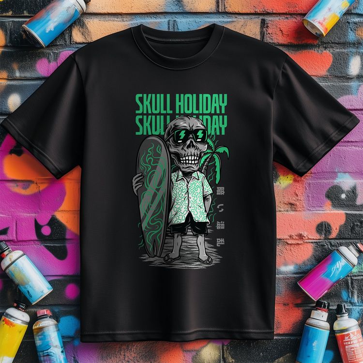 Skull Holiday T-shirt - image 1