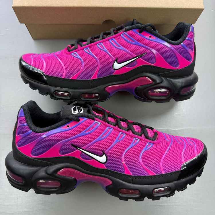 Nike Air Max Plus TN Size UK 9 Fireberry Pink Purple Men's Trainers 604133-610 obraz 6