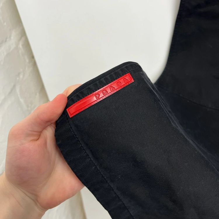 Prada Sport 00’s Black Double Knee Straight Leg Trousers - W36 image 2