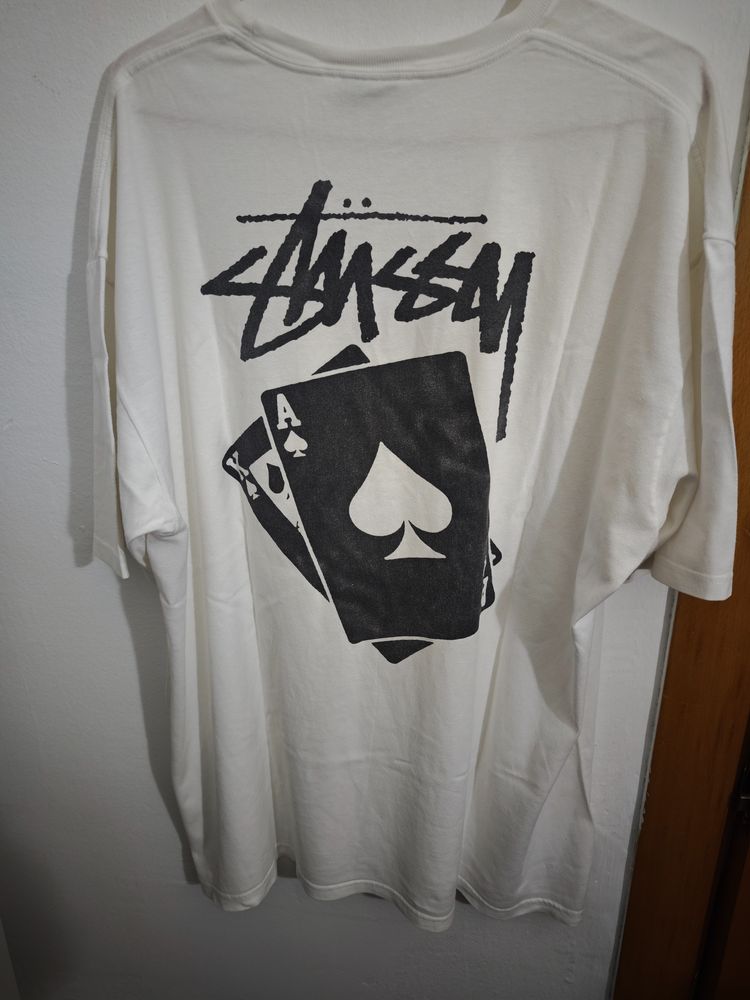 Stüssy Stussy White T-Shirt With Playing Cards Graphic product image