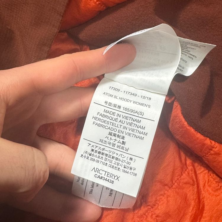 Arc’teryx Womens Atom SL Hoody Small RRP £200 image 4