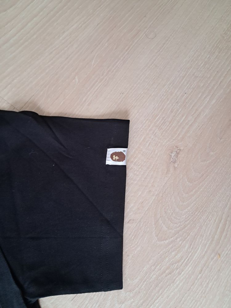 Bape Black T-Shirt With Colorful Camo Ape Head Print image 5