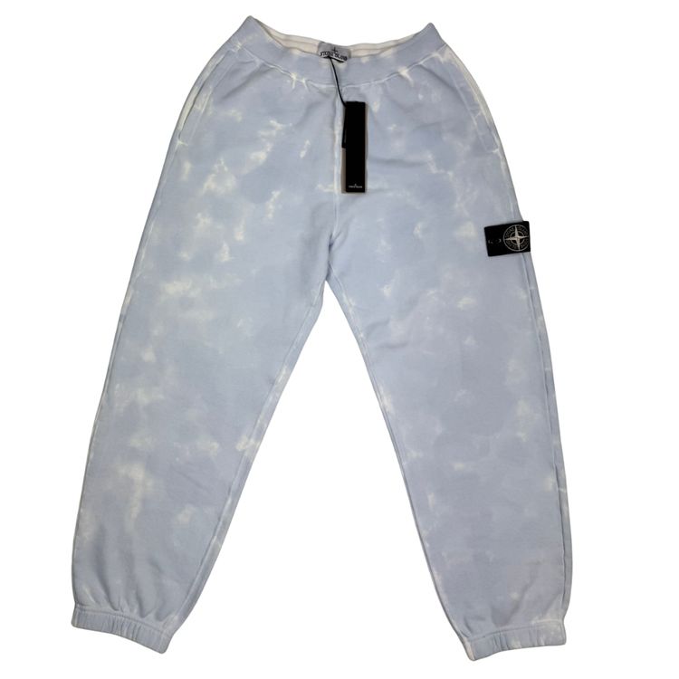 Pantalón Jogger Stone Island Organic Cotton Fleece Ice celeste - talla S/M/L/XL