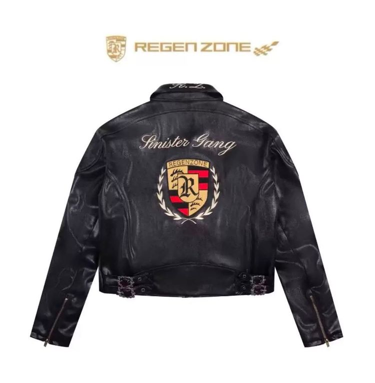 Regen Zone Black Leather Jacket 2