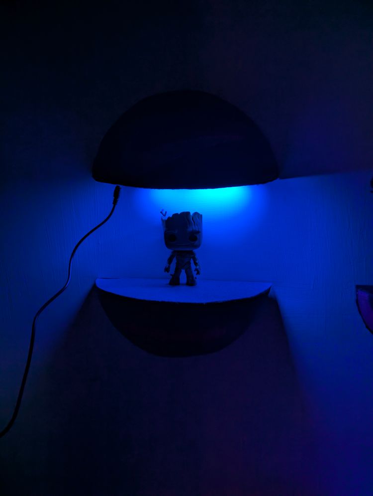 Mensola da Muro Pallone Basket Nike Dominate LED Display Funko Pop Handmade image 2