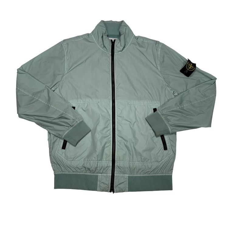 Stone Island Green Garment Dyed Crinkle Reps-NY Jacket