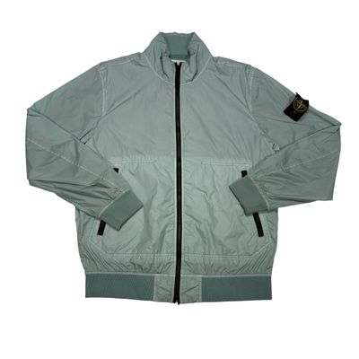 Stone Island Green Garment Dyed Crinkle Reps-NY Jacket