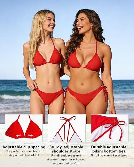 Red Bikini Set obraz 3