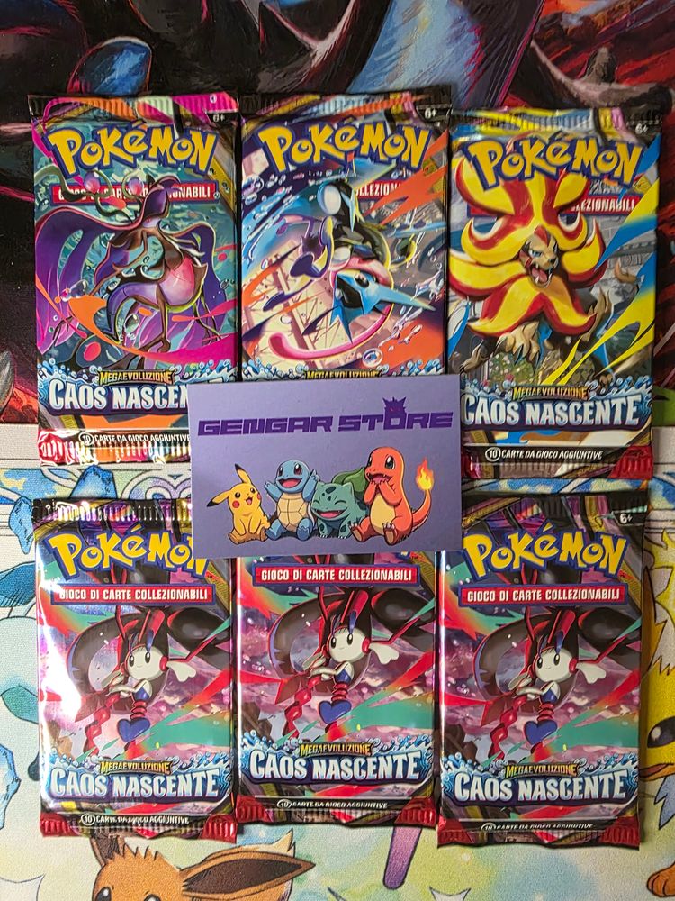 1 bustina  pokemon caos nascente italiano