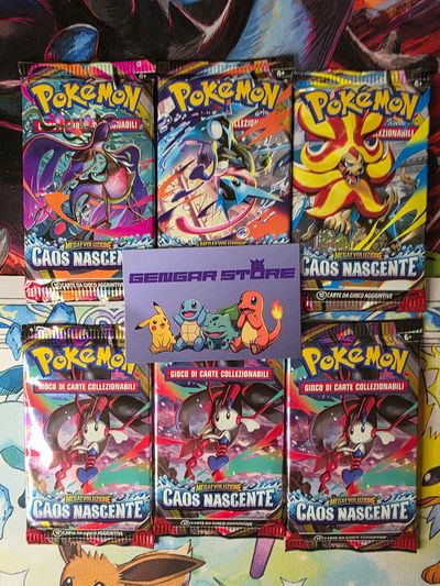 1 bustina pokemon caos nascente italiano