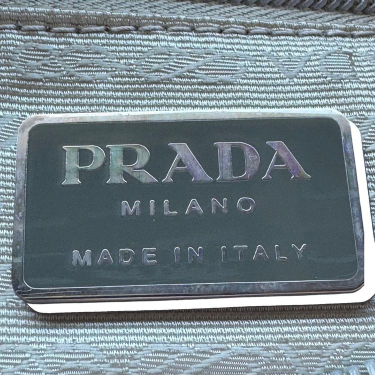 Prada Light Pink Nylon Leather Strap Logo Shoulder Crossbody Bag image 6