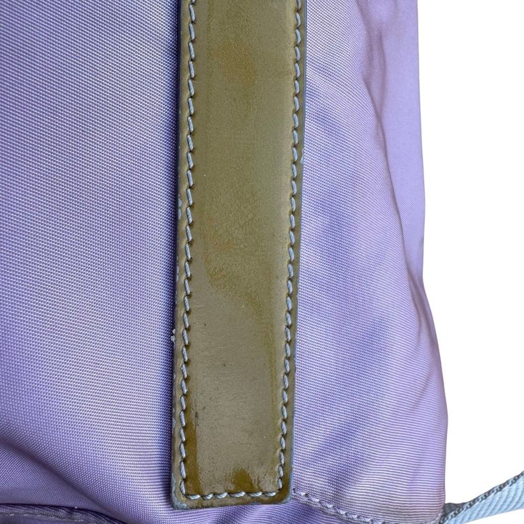 Prada Light Pink Nylon Leather Strap Logo Shoulder Crossbody Bag image 2