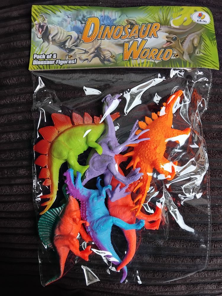 Dinosaur World Pack Of 6 Dinosaur Figures imagen 1
