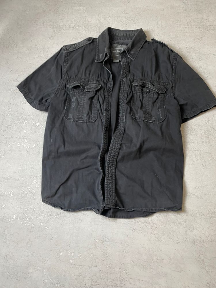 Other Black Short Sleeve Shirt With Chest Pockets product image