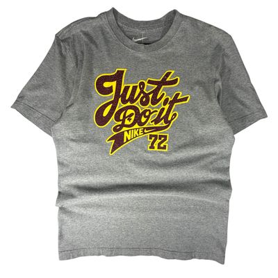Nike VTG Grey T-Shirt With Just Do It Graphic
