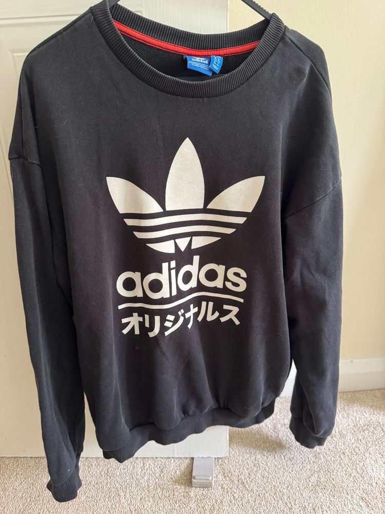 Adidas Black Sweatshirt With Logo