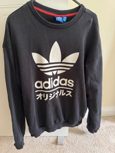 Adidas Black Sweatshirt With Logo