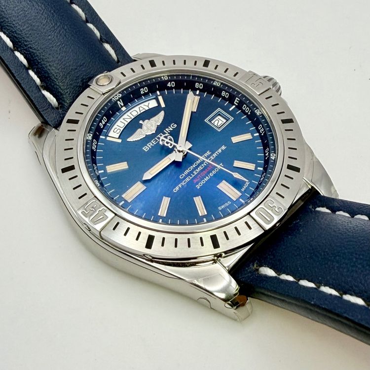 Breitling Galactic 44 Automatic Day-Date | Blue Dial | A45320 | 44mm 4