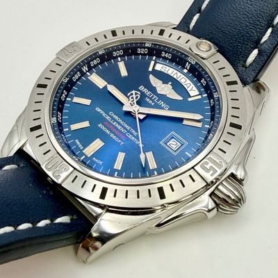 Breitling Galactic 44 Automatic Day-Date | Blue Dial | A45320 | 44mm 3