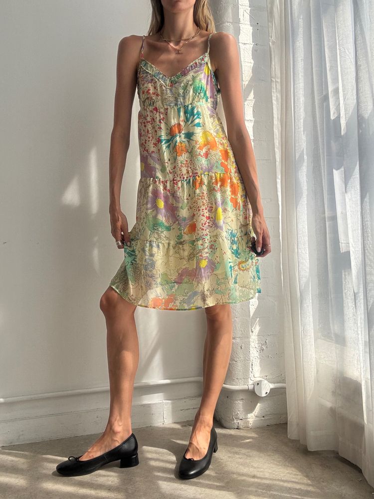 Floral Print Slip Dress