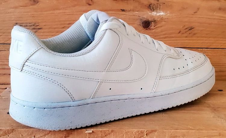 Nike Court Vision Leather Trainers UK9.5/US10.5/EU44.5 DH2987-100 Triple White image 6