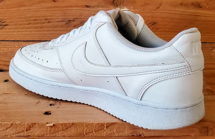 Nike Court Vision Leather Trainers UK9.5/US10.5/EU44.5 DH2987-100 Triple White image 5
