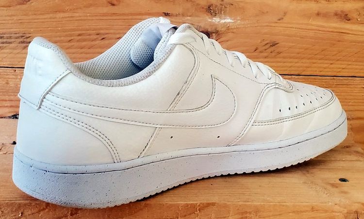 Nike Court Vision Leather Trainers UK9.5/US10.5/EU44.5 DH2987-100 Triple White image 11