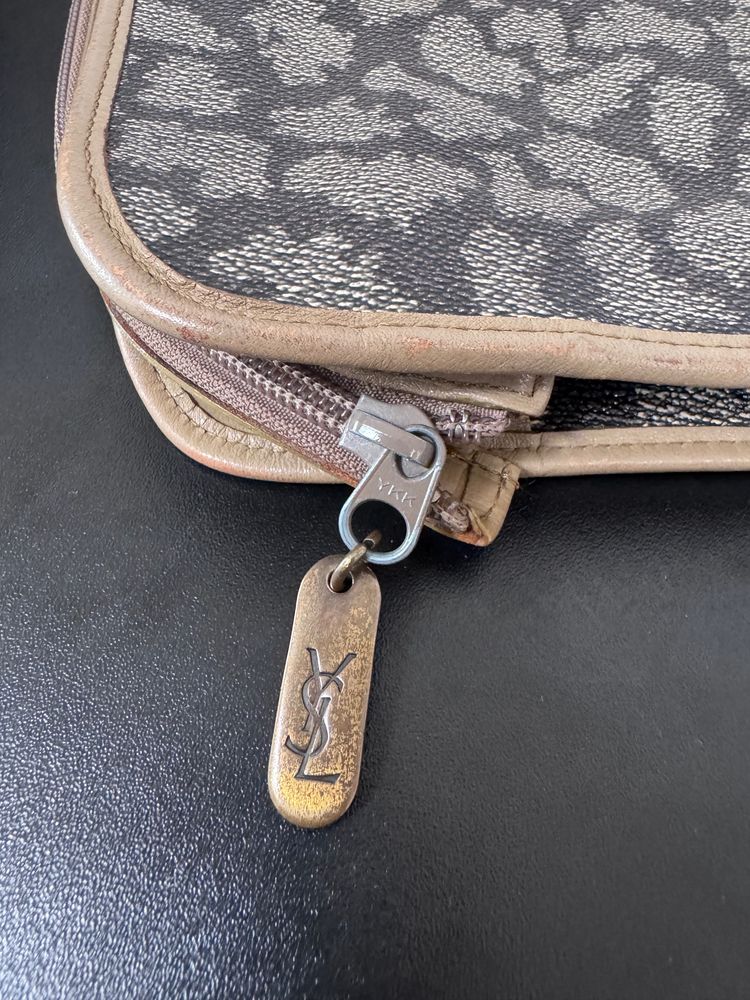 Yves Saint Laurent patterned pouch bag 2
